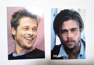 Coppia Cartoline Brad Pitt