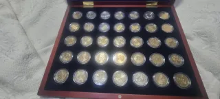 Colección 2 Euro Monedas sin circulación son 5