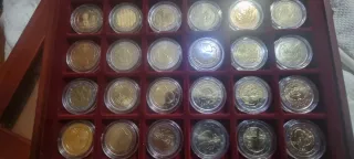 Colección 2 Euro Monedas sin circulación son 5