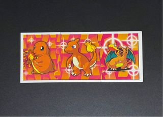 Stickers trio ev Charmander, Charmeleon, Charizard