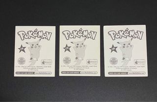 Stickers trio ev Charmander, Charmeleon, Charizard