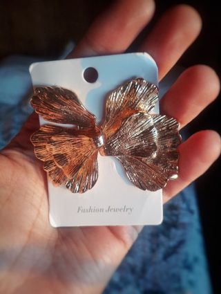 Pendientes mujer hoja Dorada