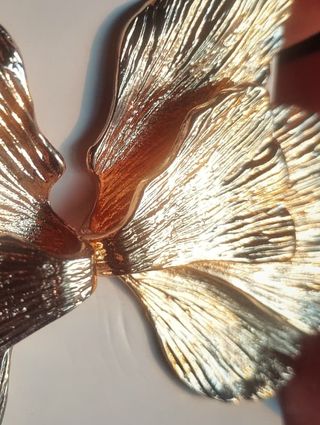 Pendientes mujer hoja Dorada