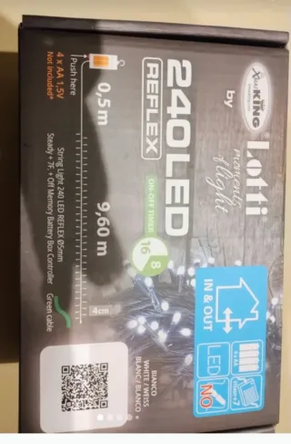 240 Luci LED Bianco Natale