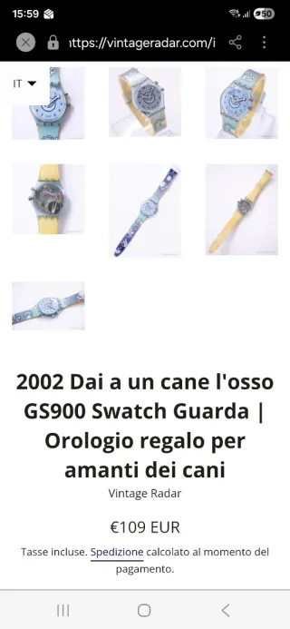 Swatch Give a Dog The Bone GS900