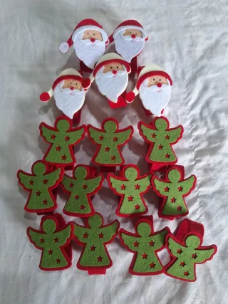 Portatovaglioli Natalizi Babbo Natale e Angeli