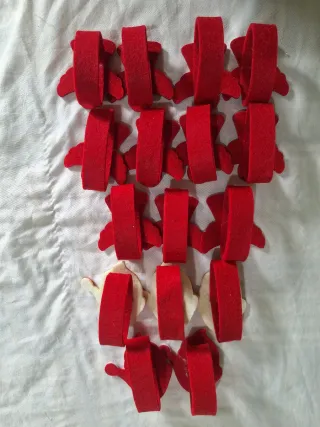 Portatovaglioli Natalizi Babbo Natale e Angeli