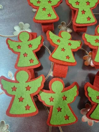 Portatovaglioli Natalizi Babbo Natale e Angeli