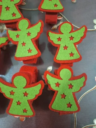 Portatovaglioli Natalizi Babbo Natale e Angeli