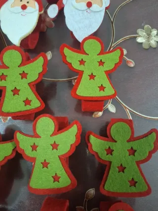 Portatovaglioli Natalizi Babbo Natale e Angeli