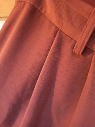 Pantalón palazzo Zara color teja