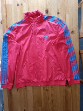 Chaqueta con capucha unisex Adidas Talla 16 Roja