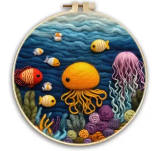 Original Kit Pintura Fieltro escena natural