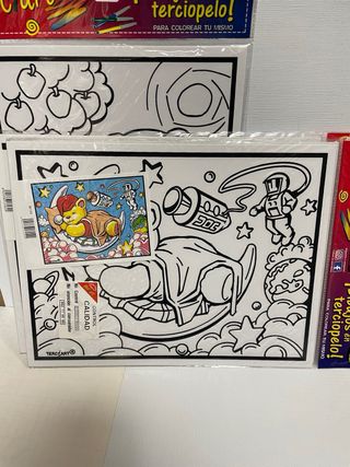 Lote 5 laminas colorear Terciart. Infantil 2
