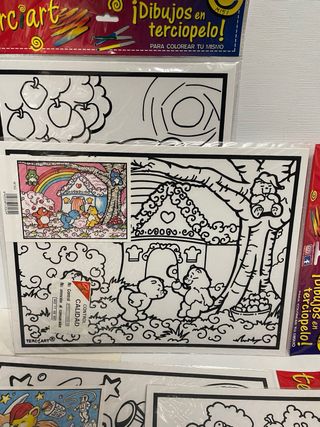 Lote 5 laminas colorear Terciart. Infantil 2