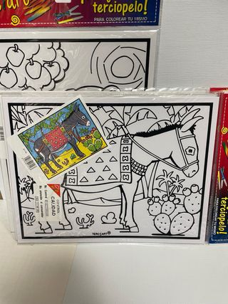 Lote 5 laminas colorear Terciart. Infantil 2