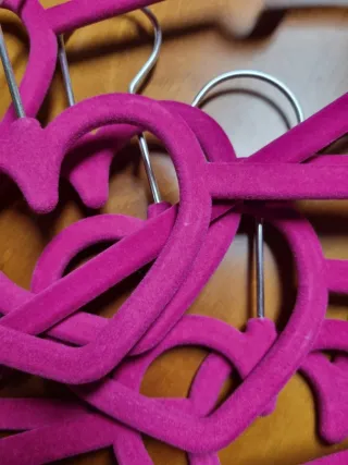 Grucce rosa a forma di cuore