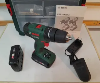 Taladro Bosch PSB 1800 L-2 con baterías