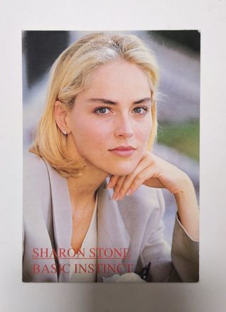 Cartolina Sharon Stone Basic Instinct