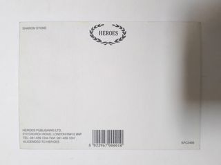 Cartolina Sharon Stone Basic Instinct