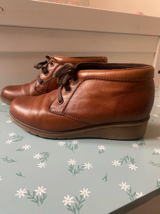 Botín de mujer piel marrones