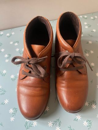 Botín de mujer piel marrones