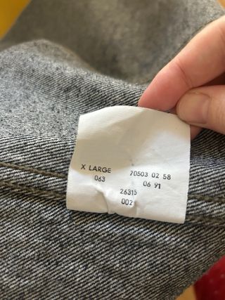 Cazadora vaquera Levi's Metallica negra