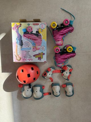 Patines Roces Luna Talla 30-33 + Casco y Proteccio
