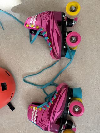 Patines Roces Luna Talla 30-33 + Casco y Proteccio