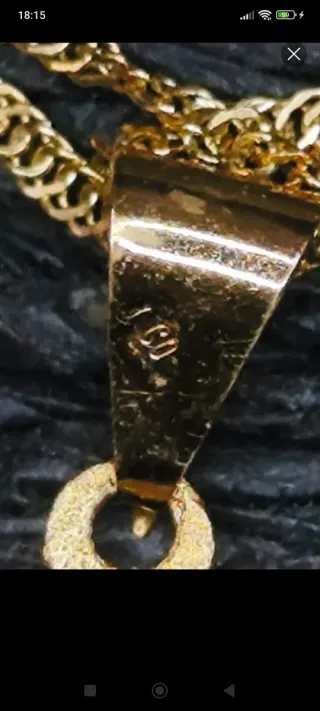 Colgante Oro 18k Inicial M con Diamantes