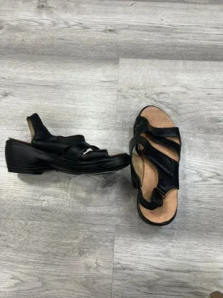 Sandalias negras mujer