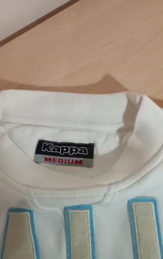 Felpa Kappa Italia vintage uomo bianca
