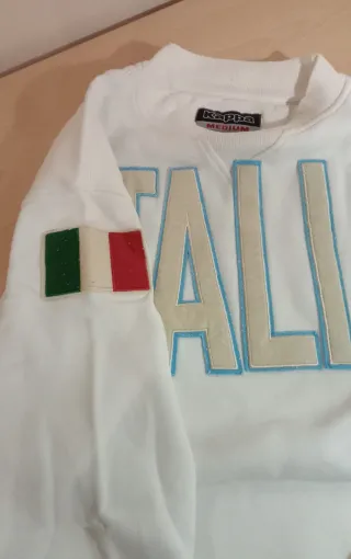 Felpa Kappa Italia vintage uomo bianca