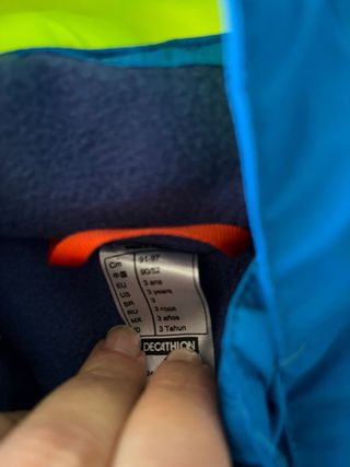 Mono de esquí azul Wedze talla 3 años