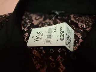 Blusa MS Mode encaje transparente XXL