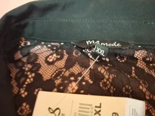 Blusa MS Mode encaje transparente XXL