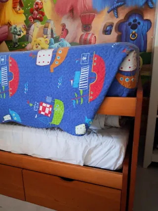 Estructura cama nido con 3 cajones