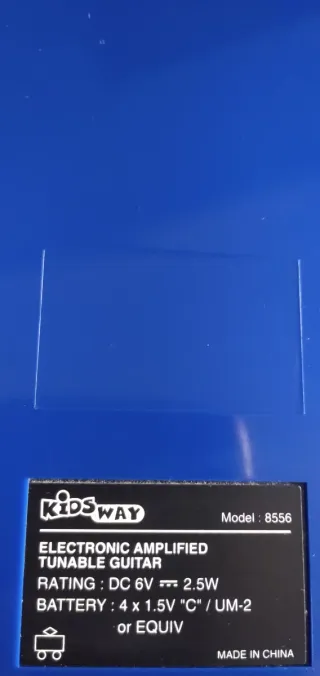 Guitarra Eléctrica Infantil Kidsway Azul