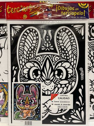 Lote 4 laminas colorear Terciart. Japoneses