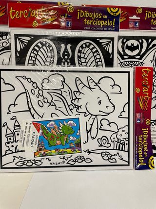 Lote 4 laminas colorear Terciart. Japoneses