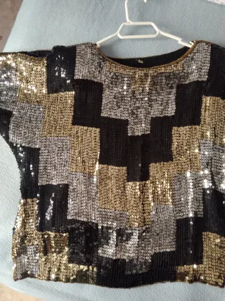 Blusa lentejuelas