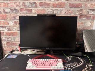 Teclado Gaming Custom Rosa y Blanco