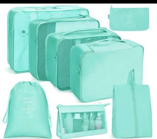 set maletas, cortaúñas y zapatillas