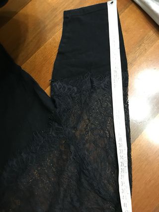 Maglia RAINE pizzo nera L