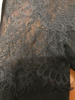 Maglia RAINE pizzo nera L