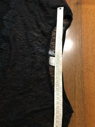 Maglia RAINE pizzo nera L