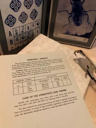 Test de la mosca Titmus rareza vintage