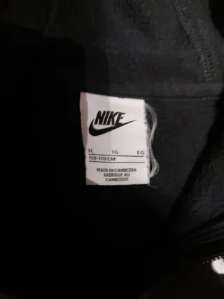 Sudadera Nike Niño Negra Talla XL