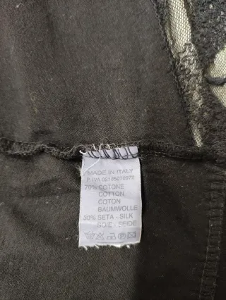 Abito lungo nero con pizzo