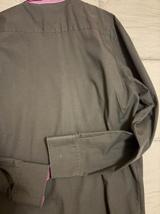 Camisa SINIGUAL Negra y Rosa Hombre Talla XXL